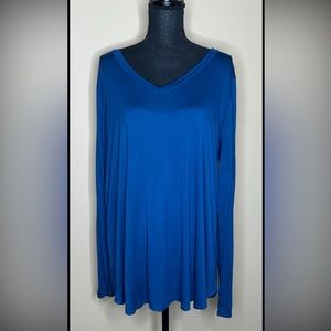NWT 2XL Plus Size Blue Top